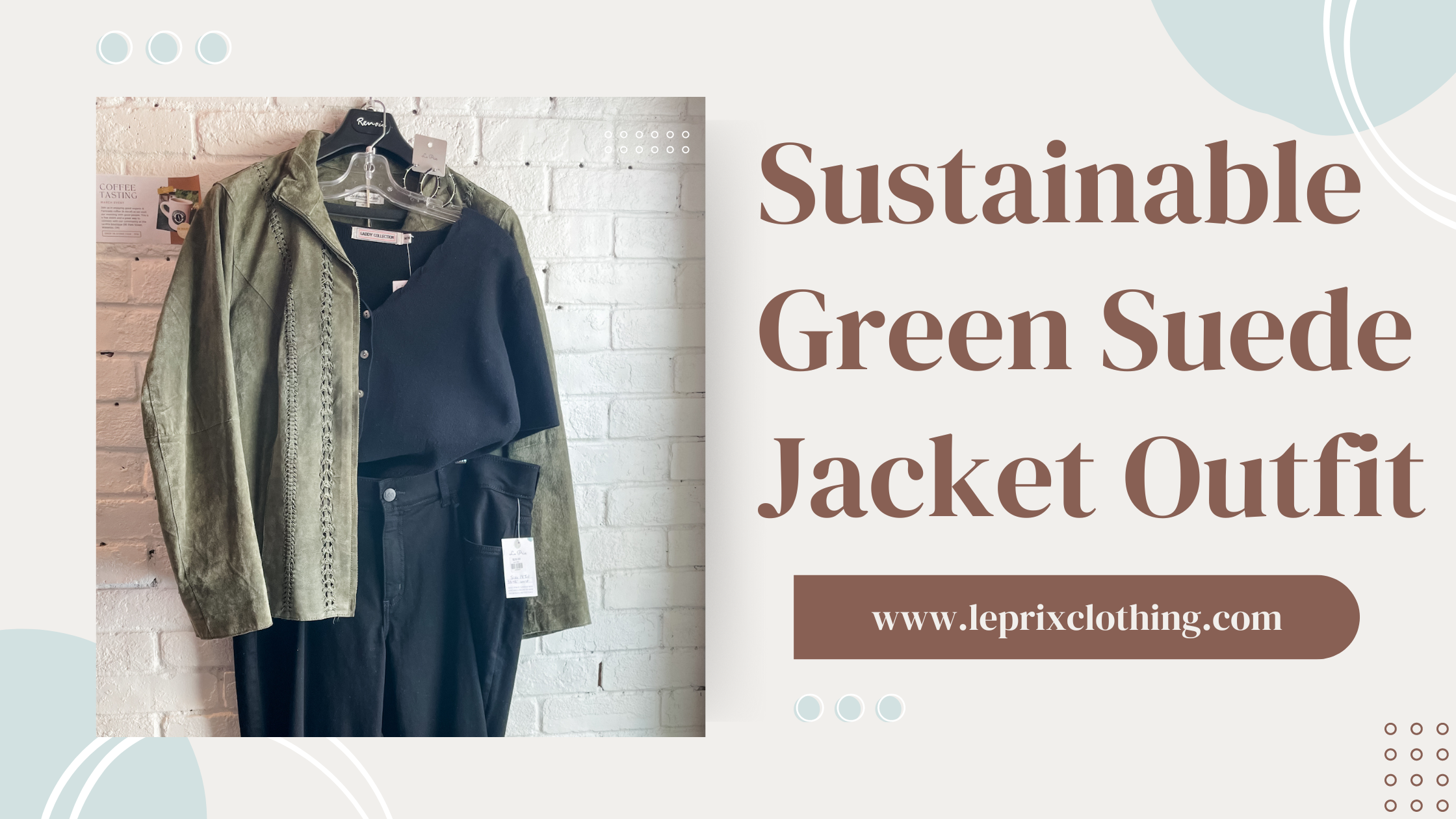 Sustainable Green Suede Jacket Outfit Inspiration - Size Xl – Le Prix 