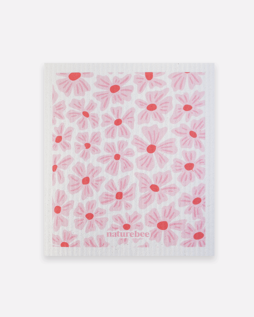 Reusable Sponge Cloth - Pink Flowers