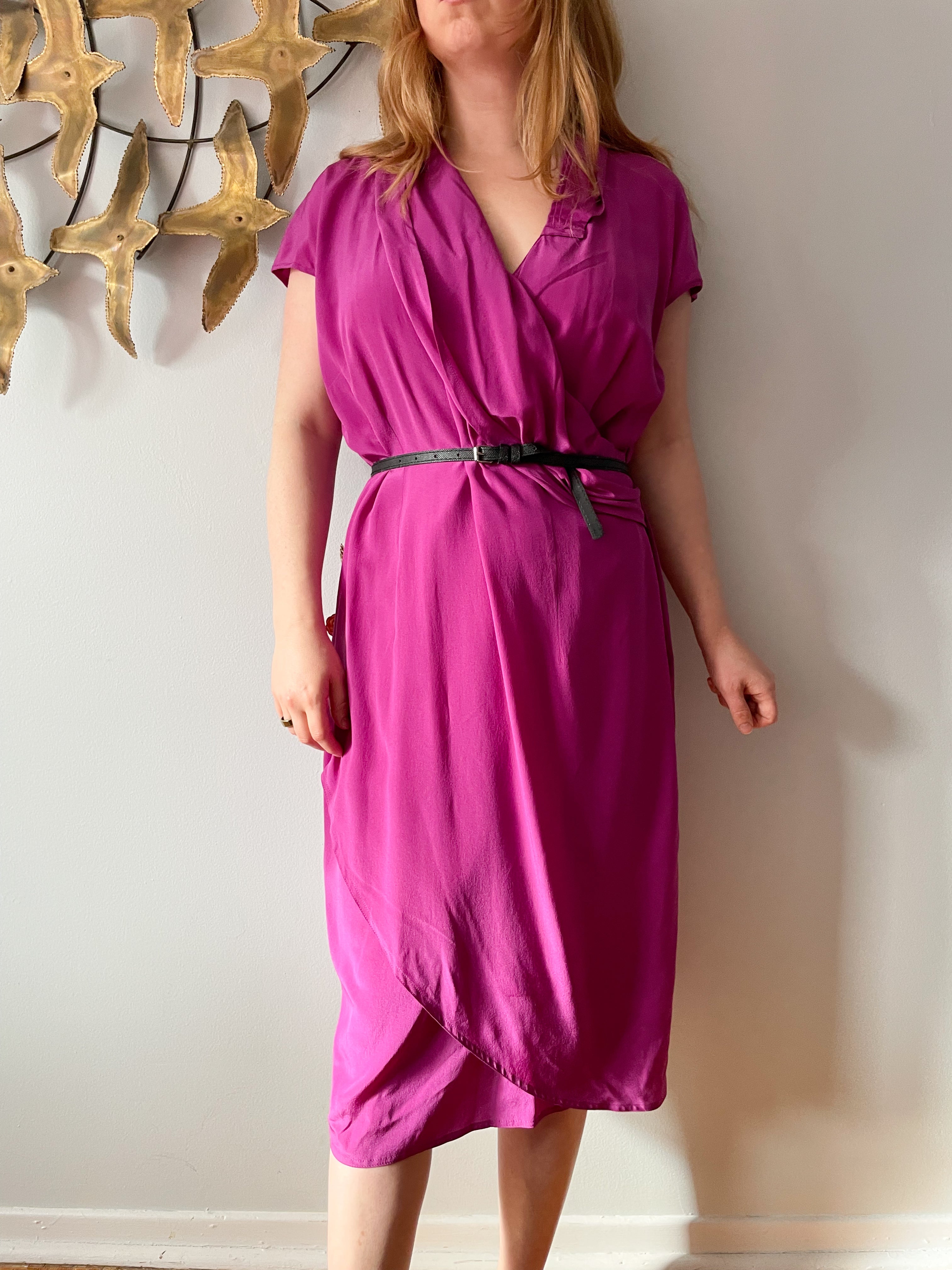 NWT outlets Silk Midi Dress