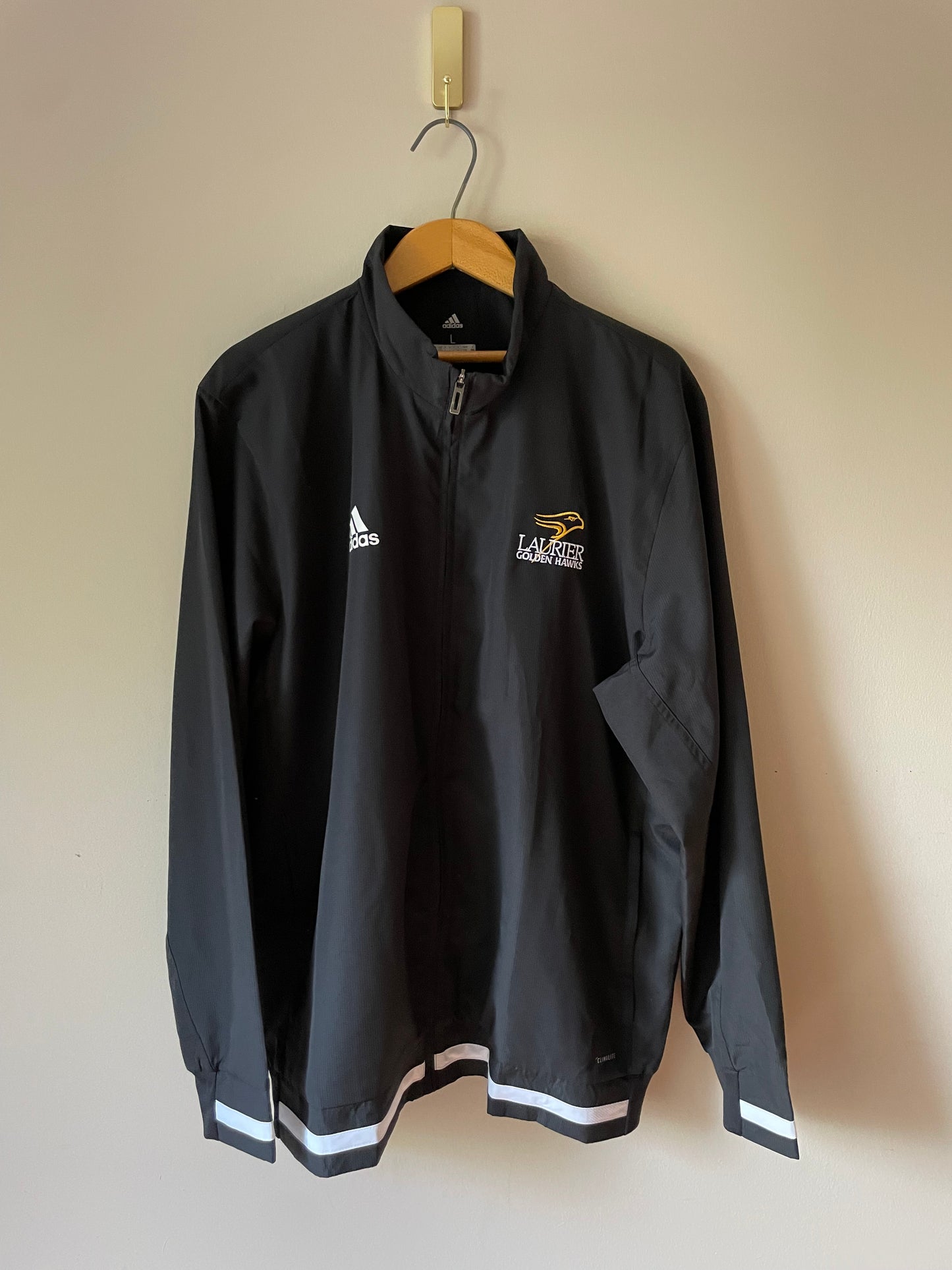 Adidas Laurier Black Climalite Zipper Jacket - L/XL