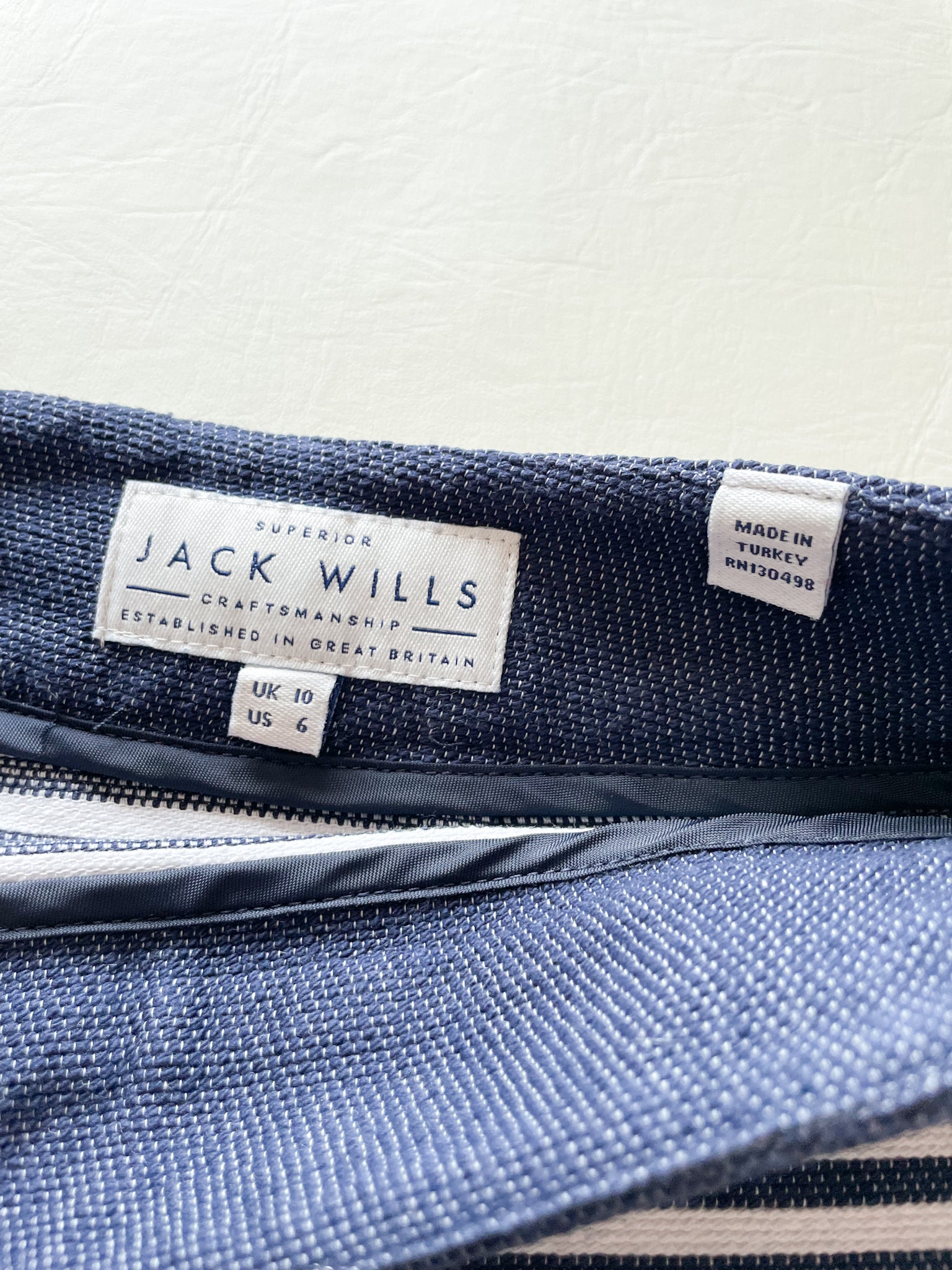 Jack wills denim store skirt