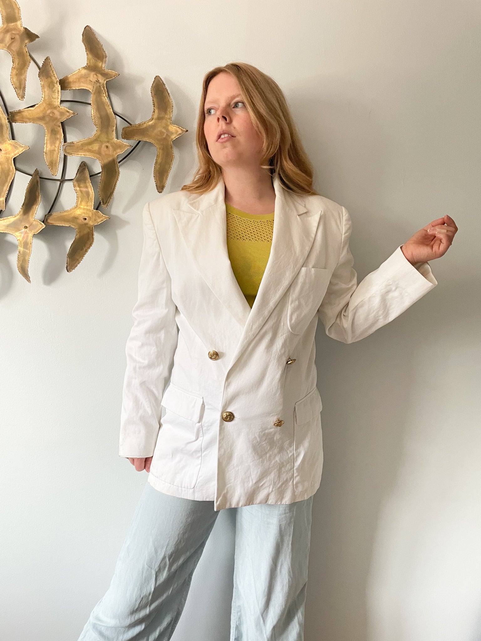 White ralph best sale lauren blazer