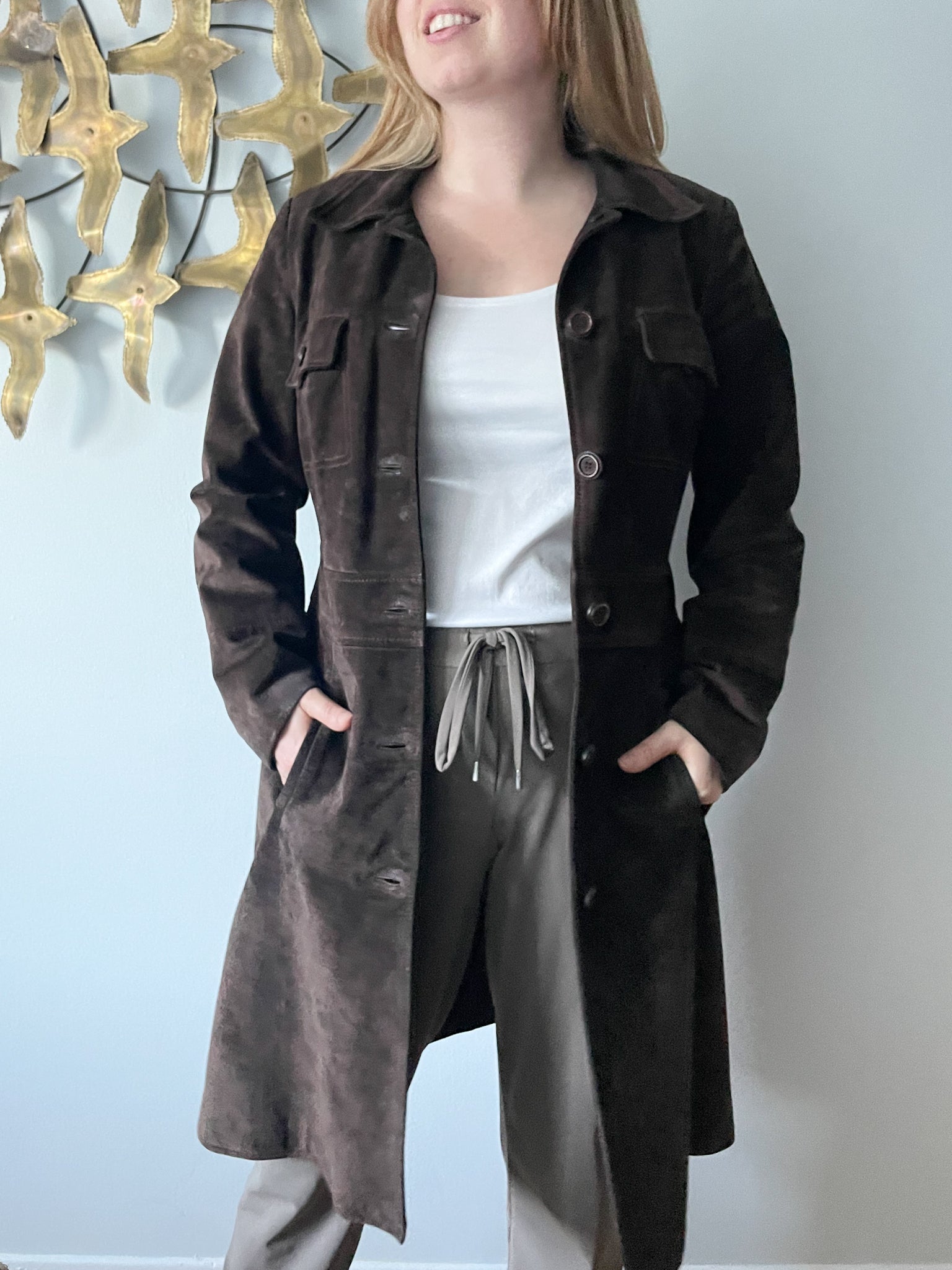 M&s clearance leather coat