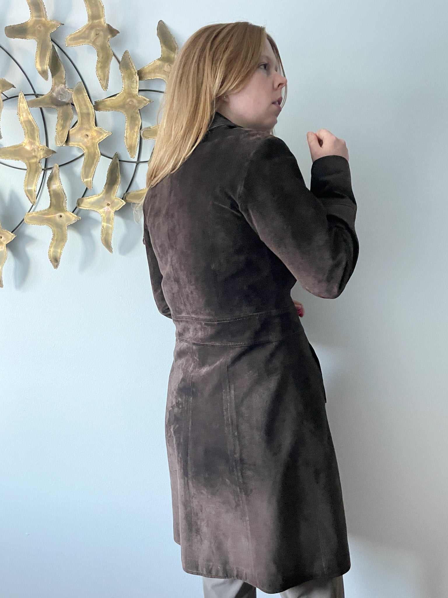 M&s faux sale suede jacket