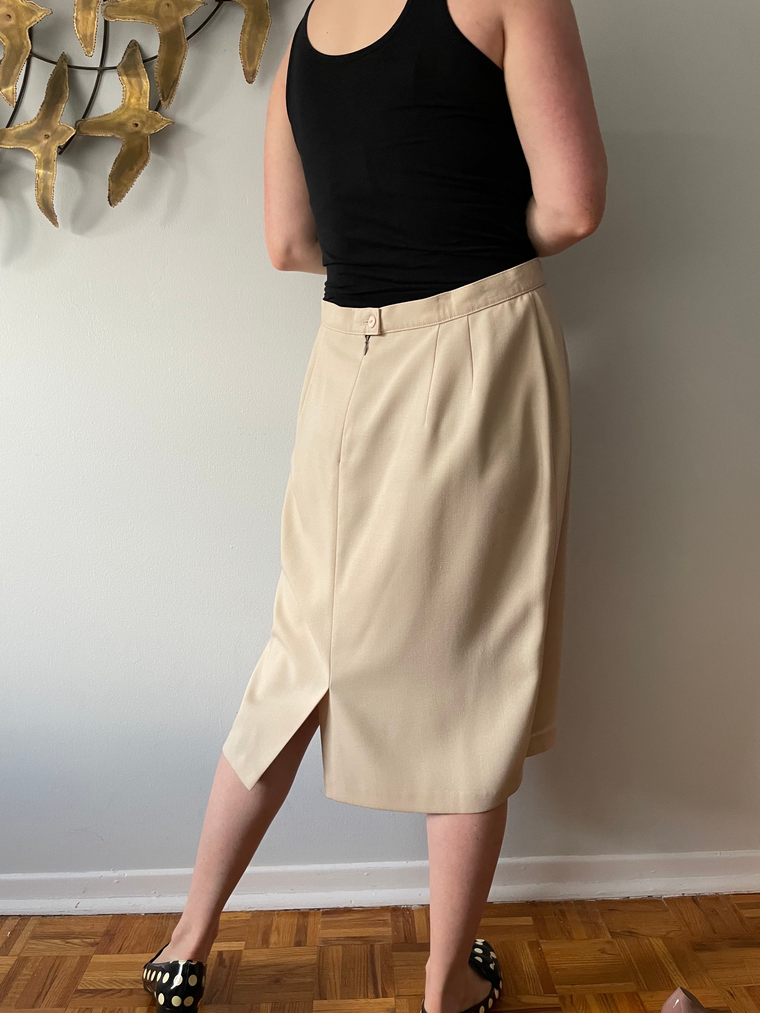 Khaki pencil skirt clearance 5t