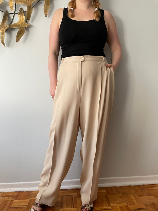 Wide Leg Wool Elegant Trousers, High Waisted Pants, Vintage Style Palazzo  Trousers, Plus Size Retro Skirt Pants, Gray Pepita Trousers -  Canada
