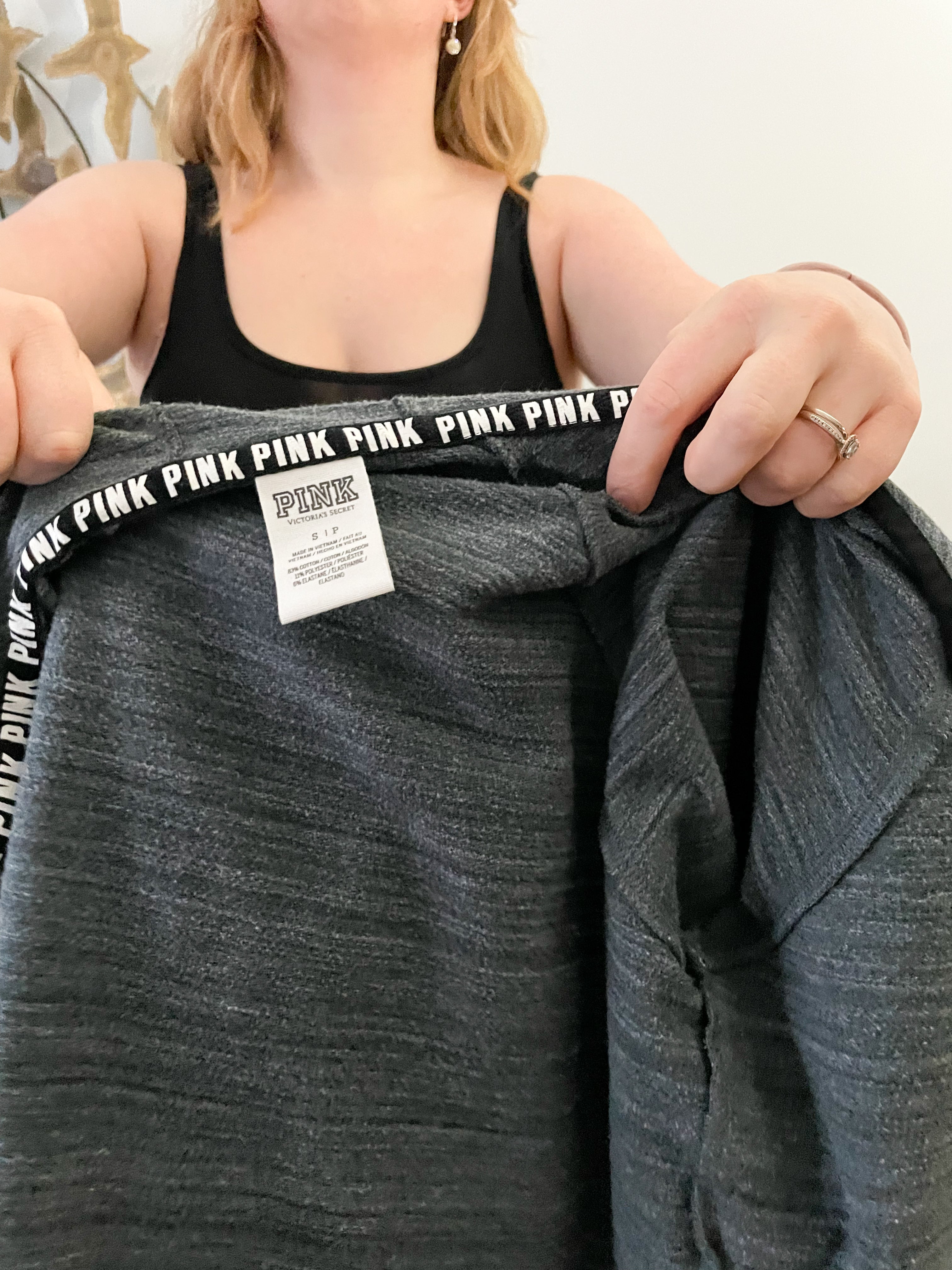 Victoria's secret pink grey sweater sale