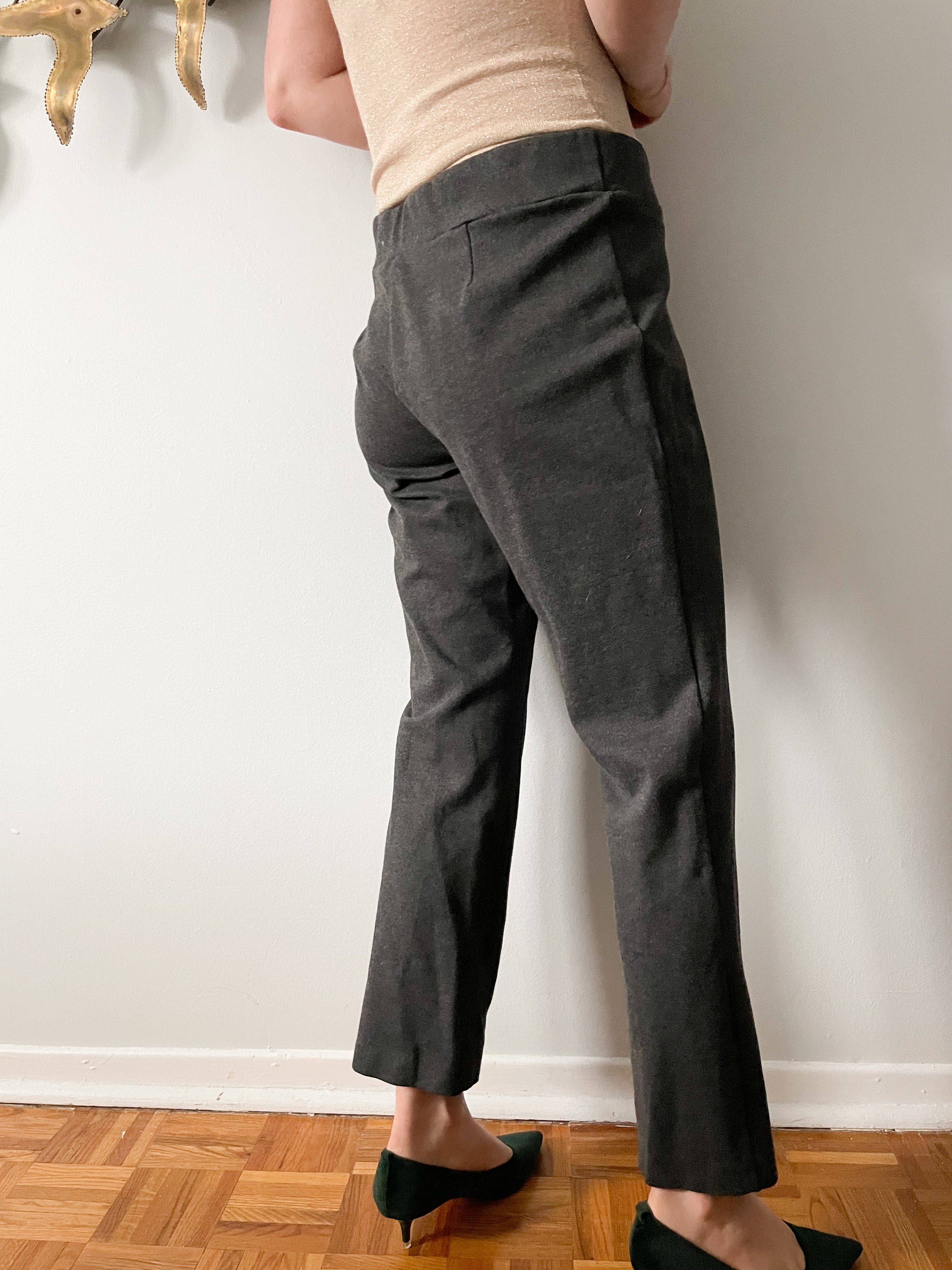 Petite cropped store trousers