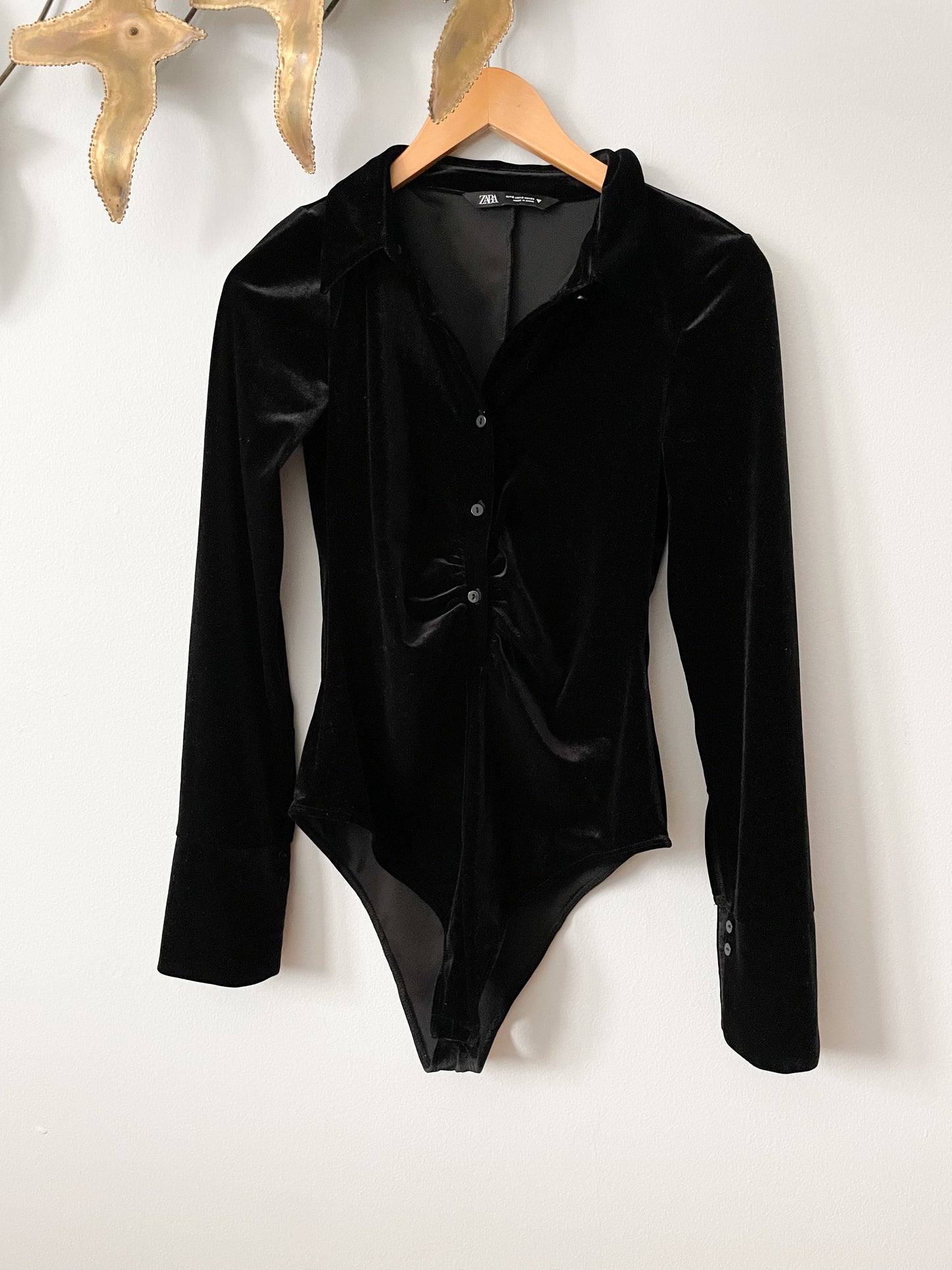 Black Bodysuit Long Sleeve, Long Sleeve Button Bodysuit