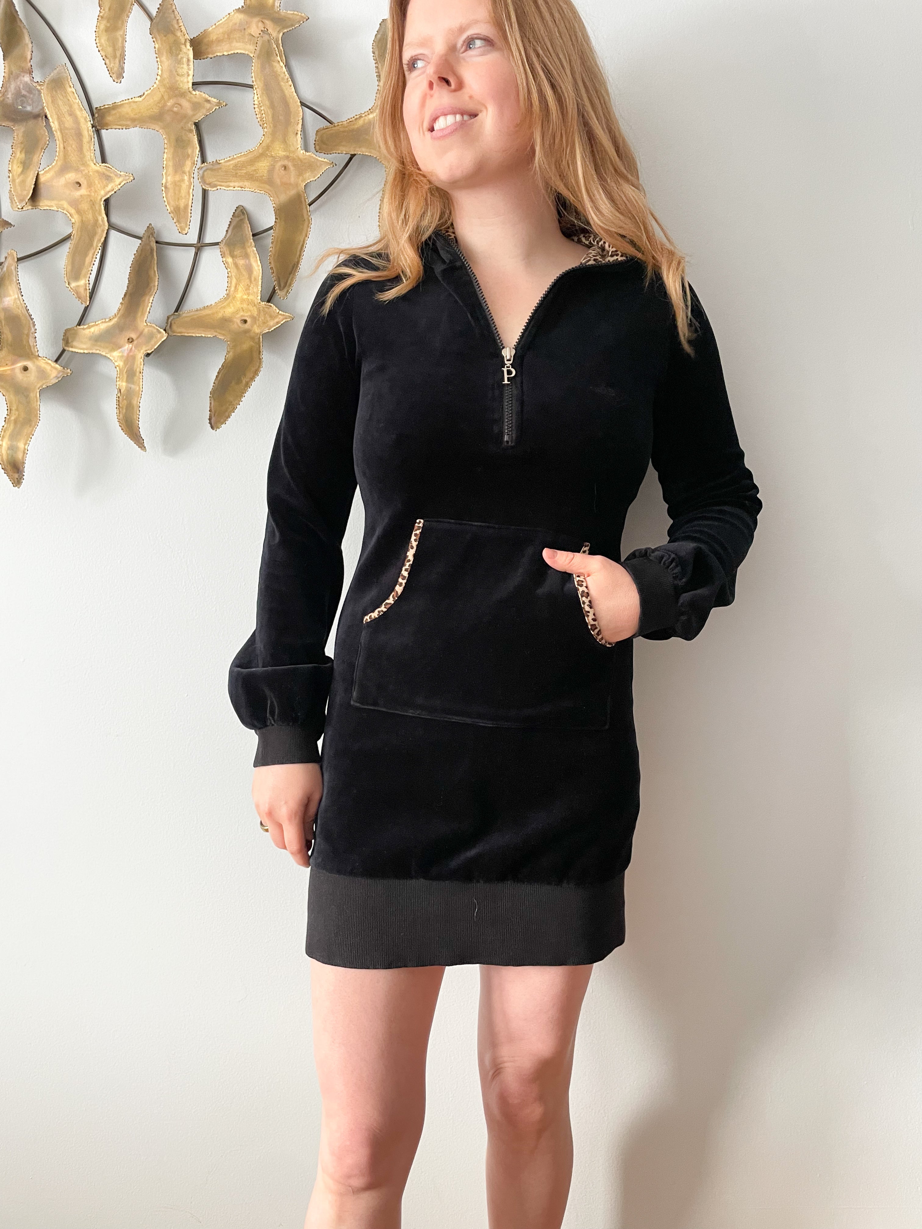 Velour store sweater dress