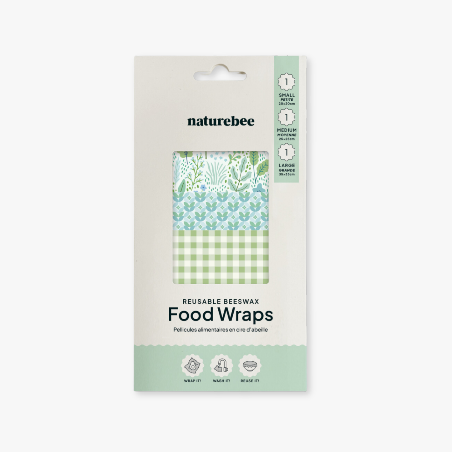 Beeswax Wrap Variety Set - Green