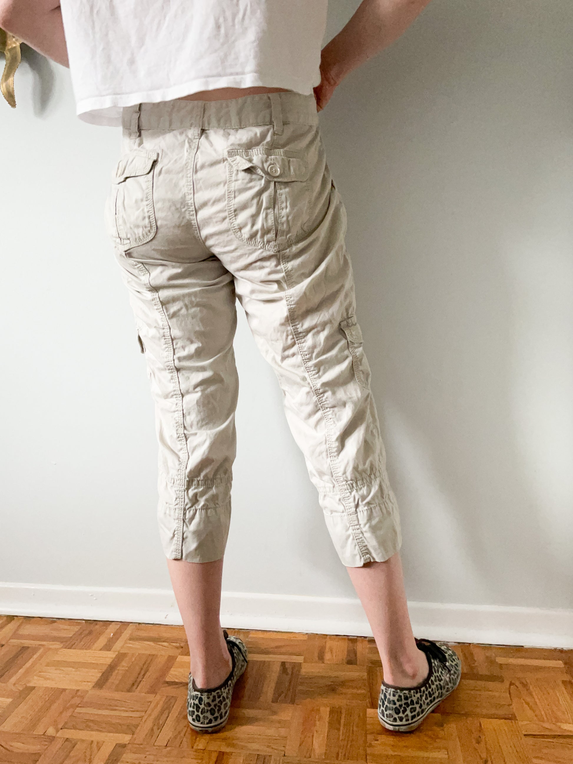 Women's Organic 100% Cotton Capri Pocket Leggings