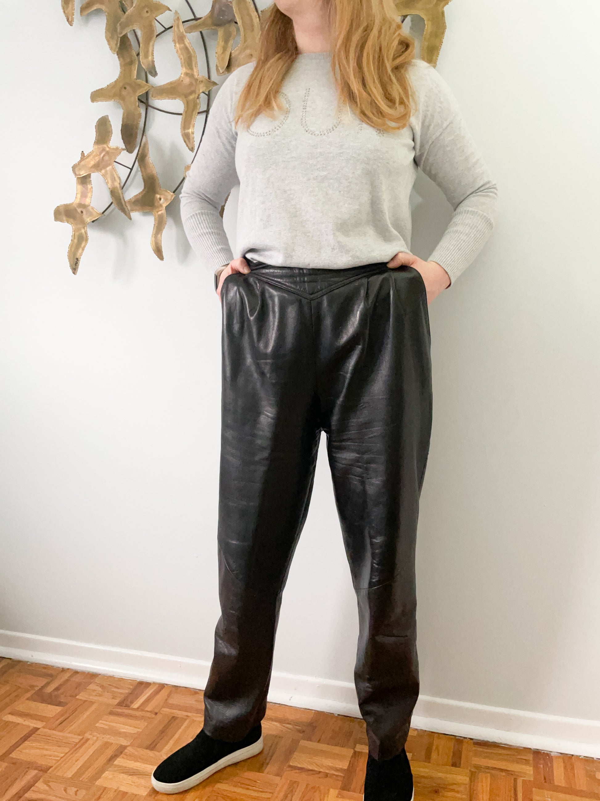 Danier Vintage Genuine Leather High Rise Wide Leg Leather Pants - S/M – Le  Prix Fashion & Consulting