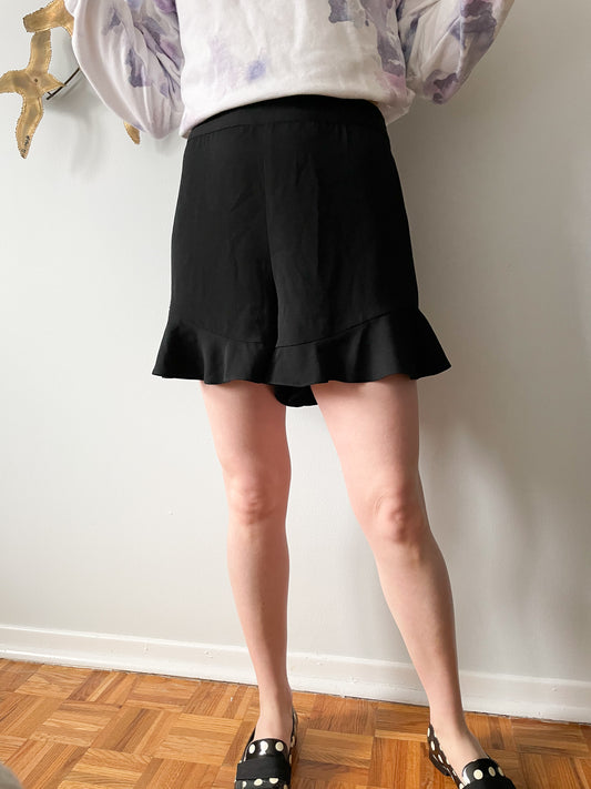 American Eagle Cutoff Lace Stretch Denim Shorts - Size 0