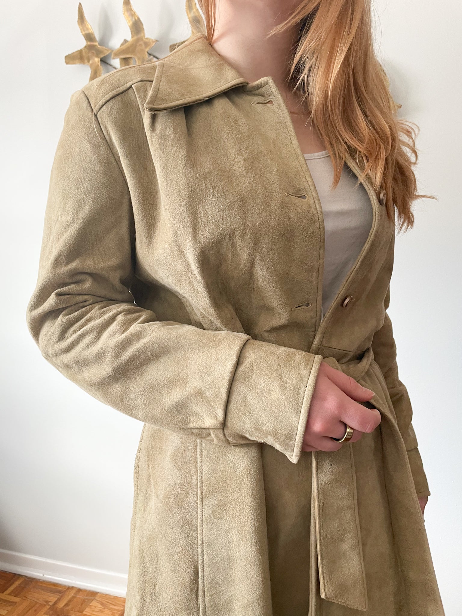 Beige vintage jacket best sale