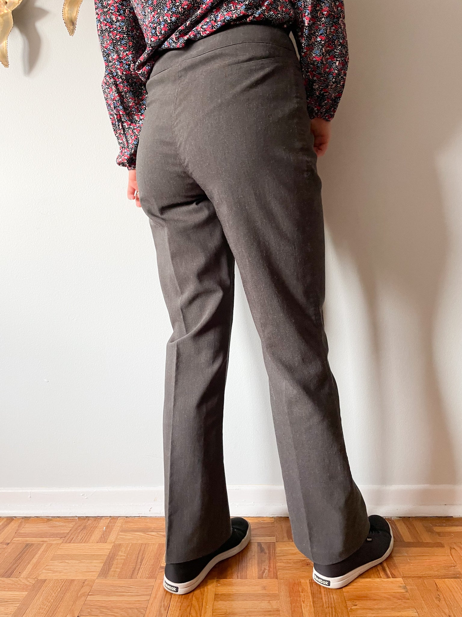 Charcoal High Rise Wide Leg Trouser Pants - Size 4 – Le Prix