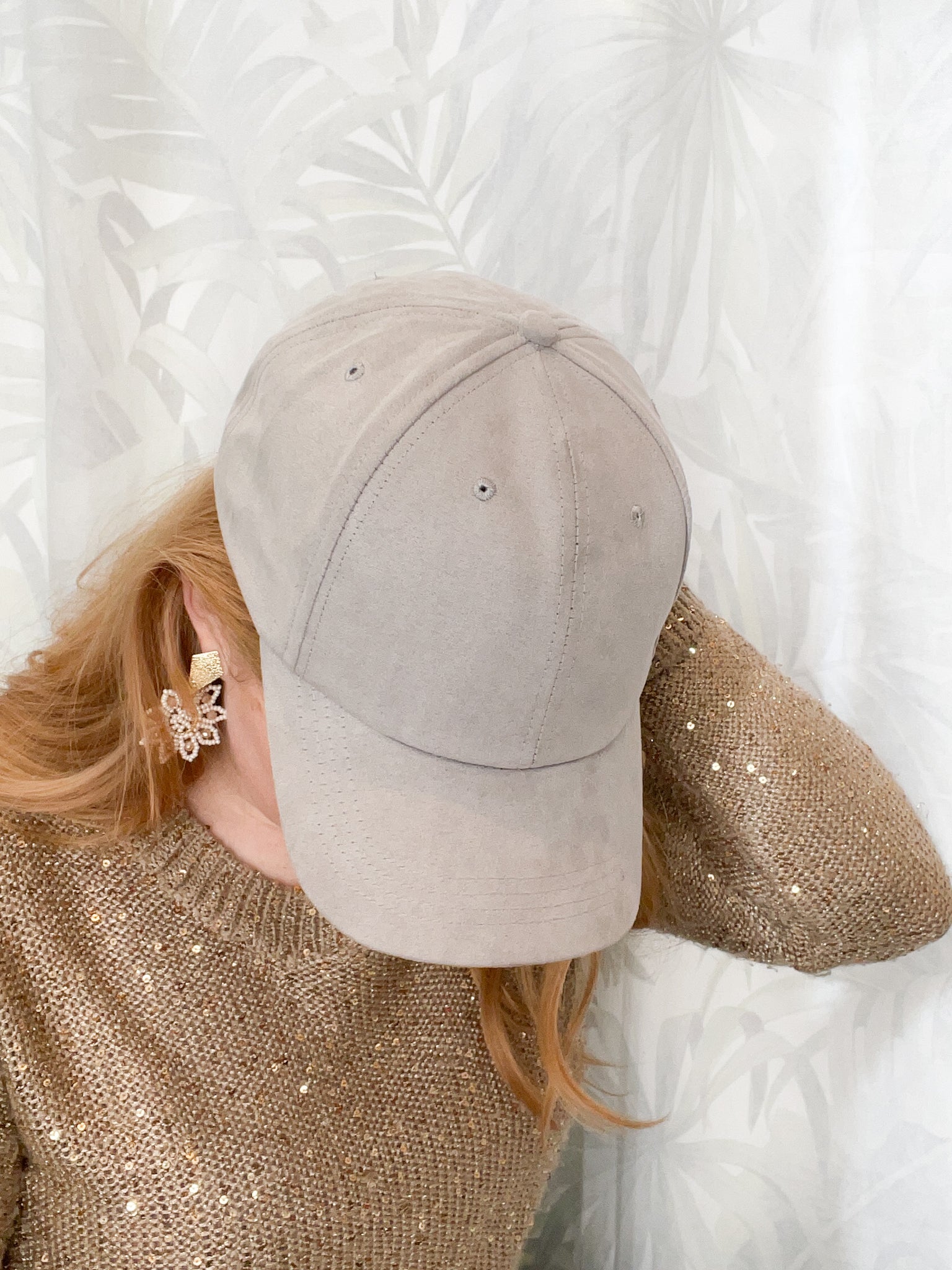 Free People Williamsburg Faux Suede Baseball Hat
