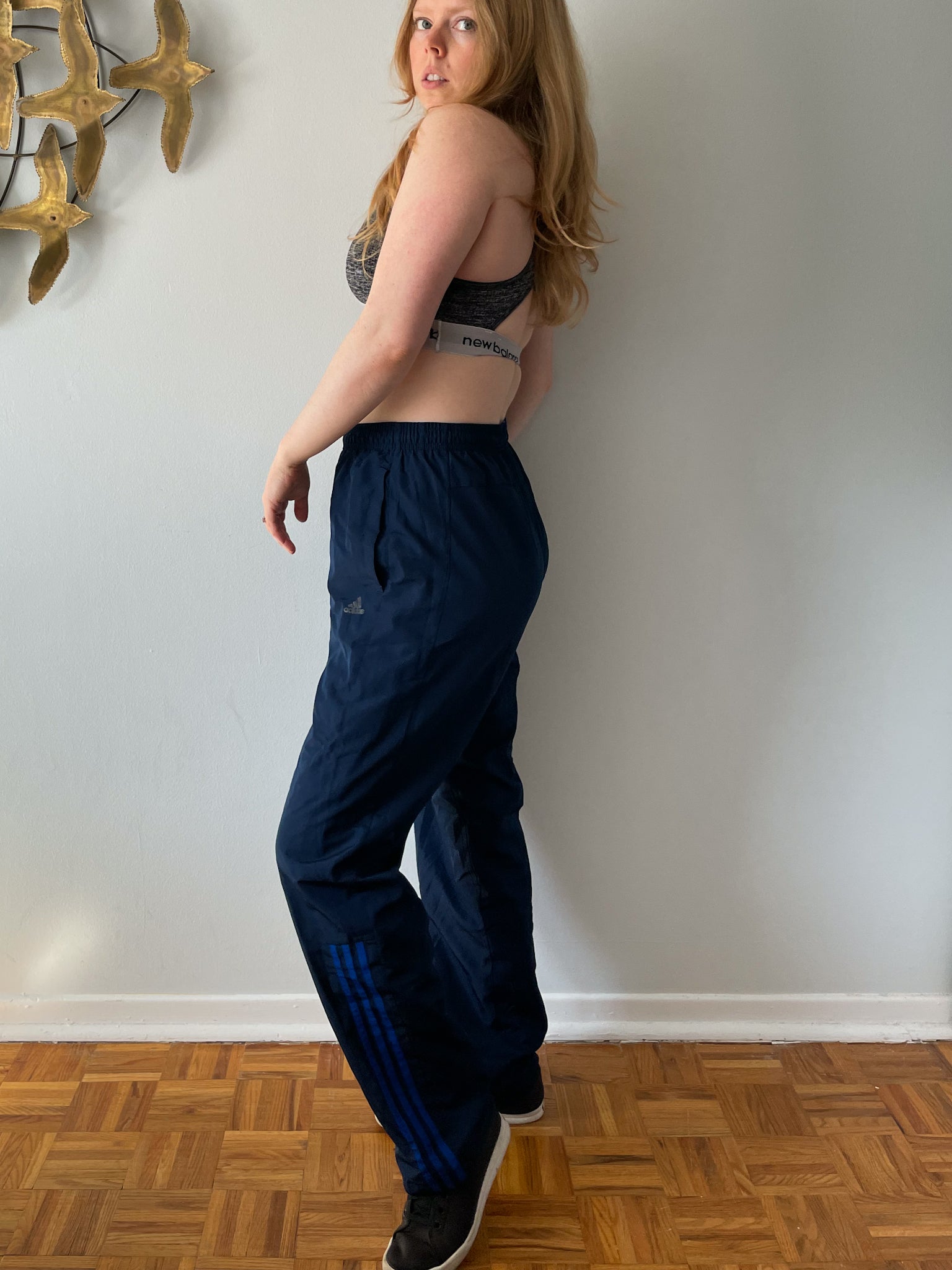 High waisted shop adidas track pants