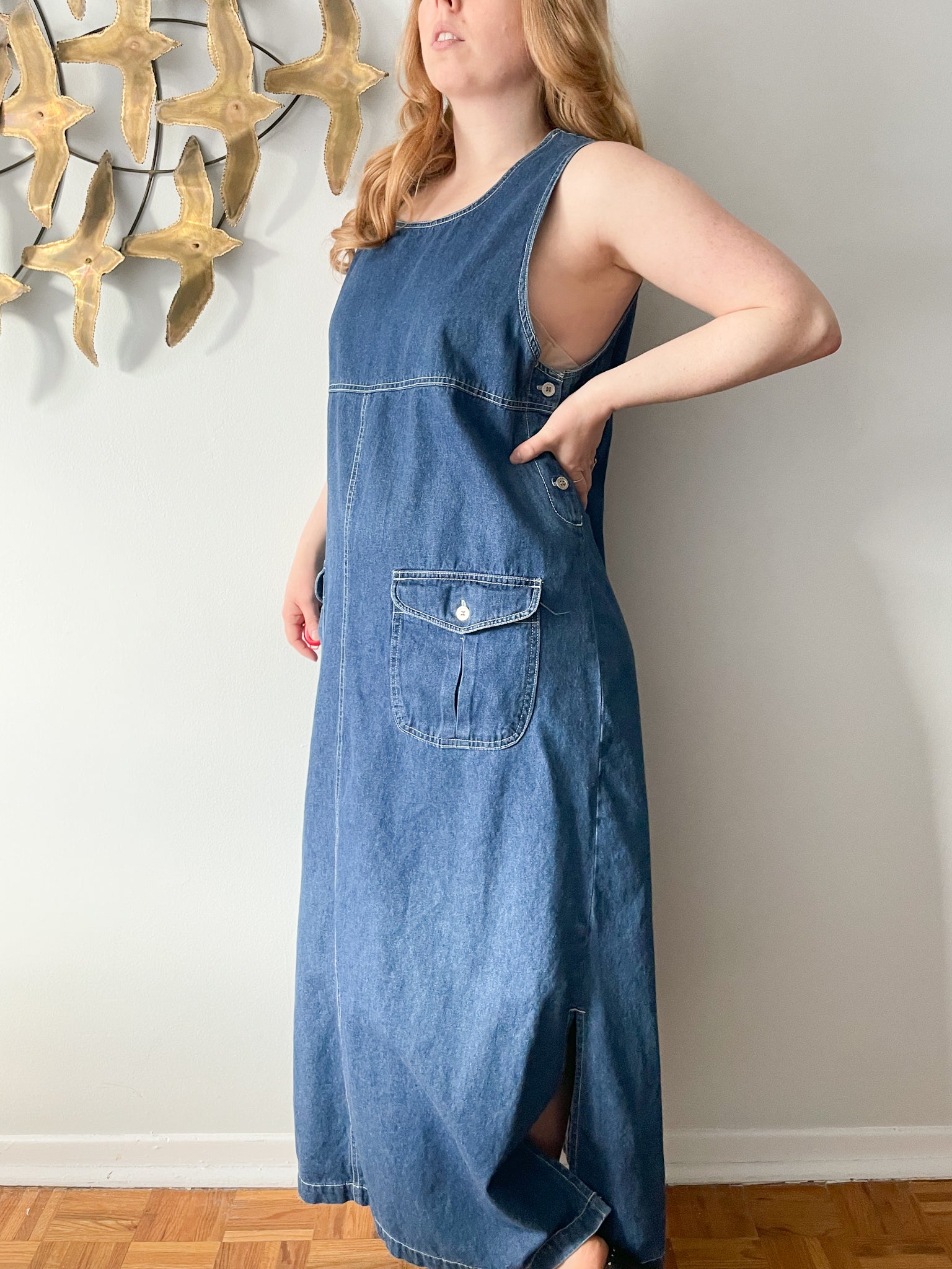 Vintage Zero Forecast Denim Sleeveless Dungaree Dress - Large – Le Prix  Fashion & Consulting