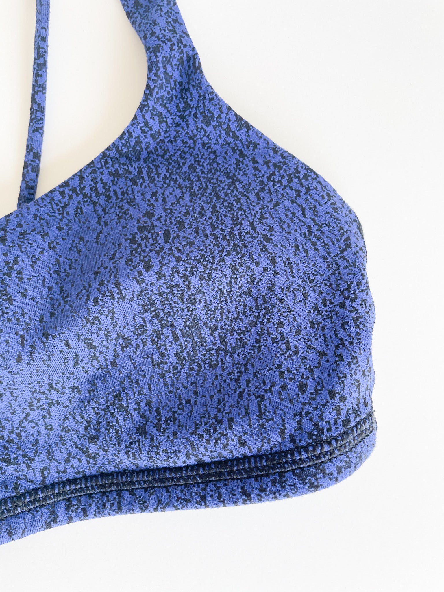 Blue Criss Cross Sports Bra – PAY YOUR DUES