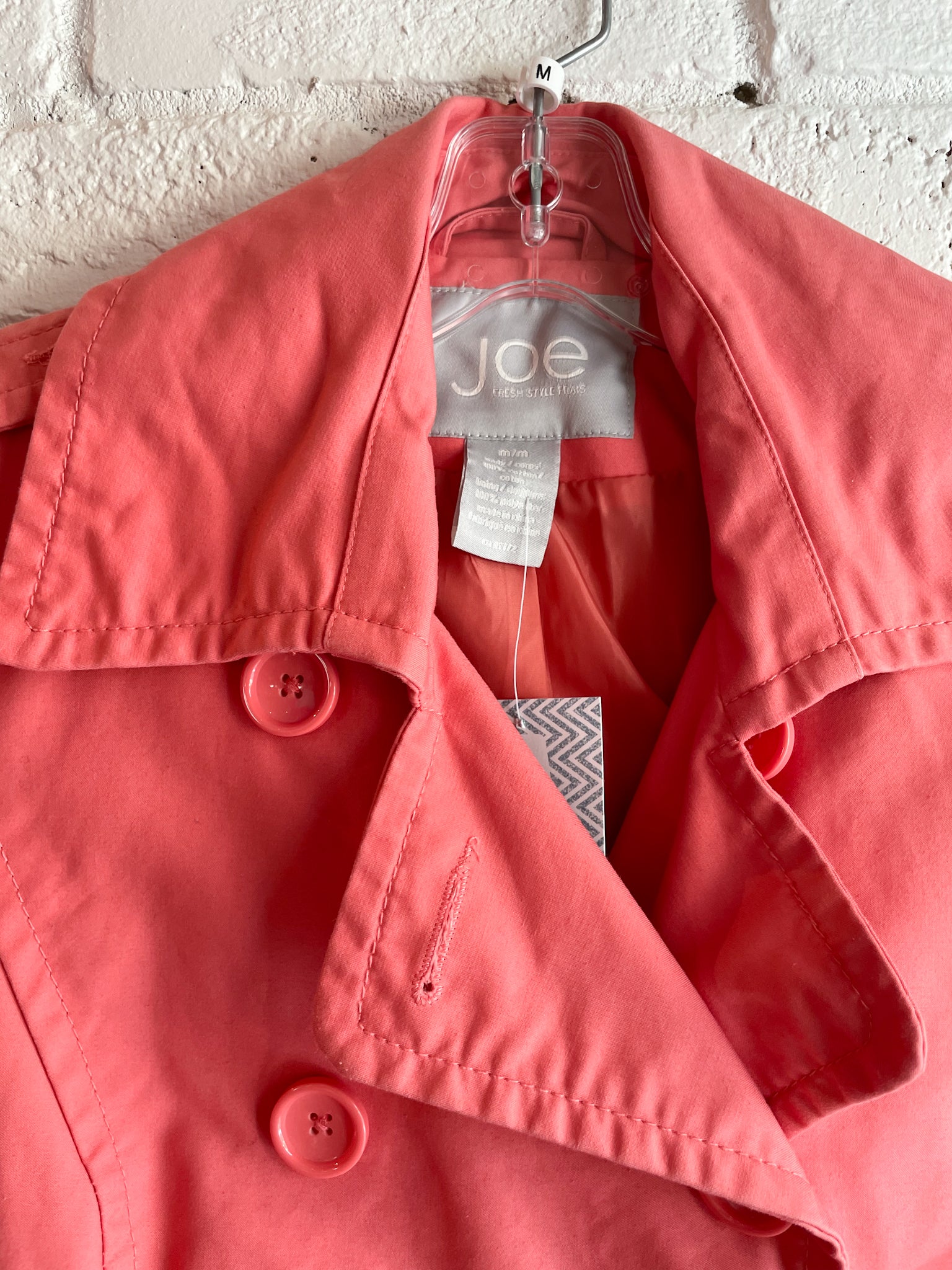 M&s pink sale trench coat