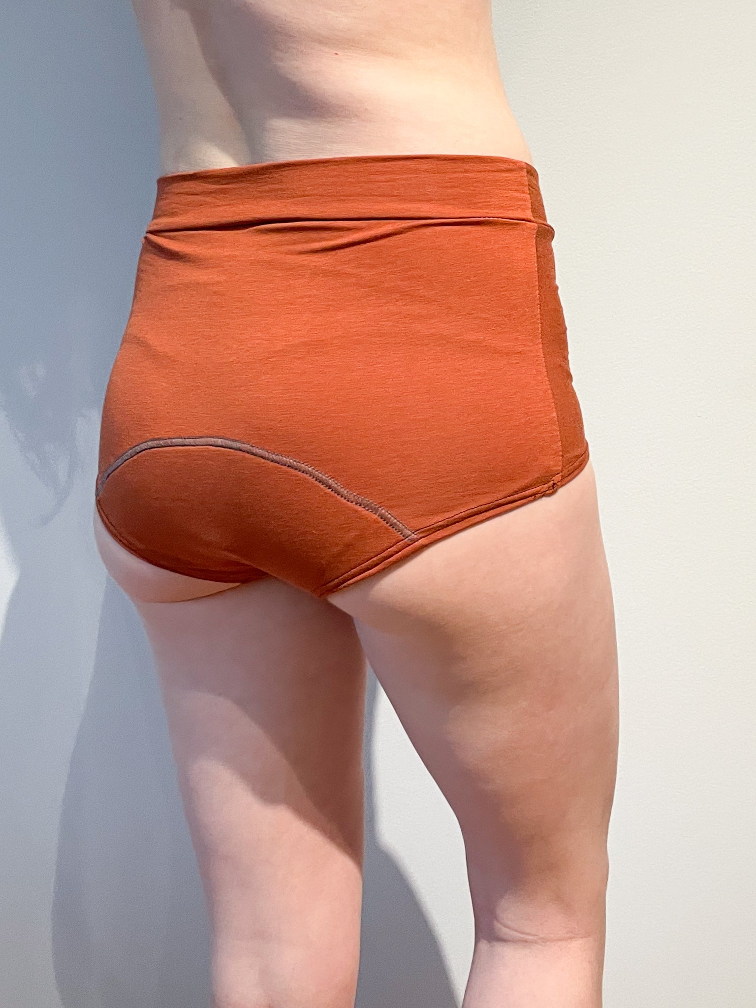 Bamboo Fiber Seamless Menstrual Low Waist Panty 4 Layers, Reusable